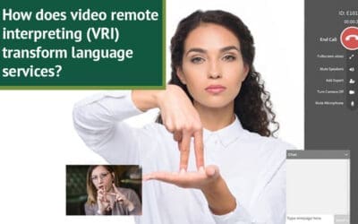 How does video remote interpreting (VRI) transform language services?