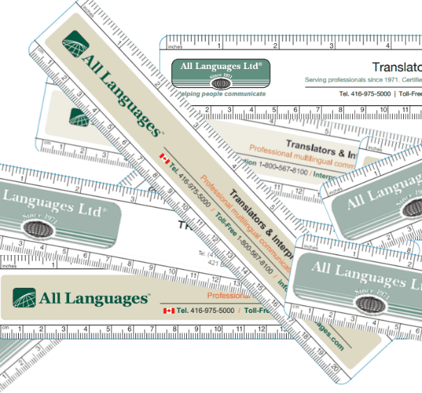 Stack of All Languages Rulers