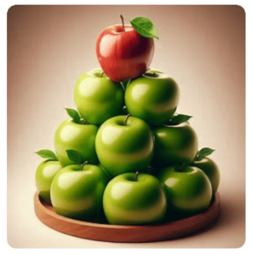 Stack of apples Stack of apples